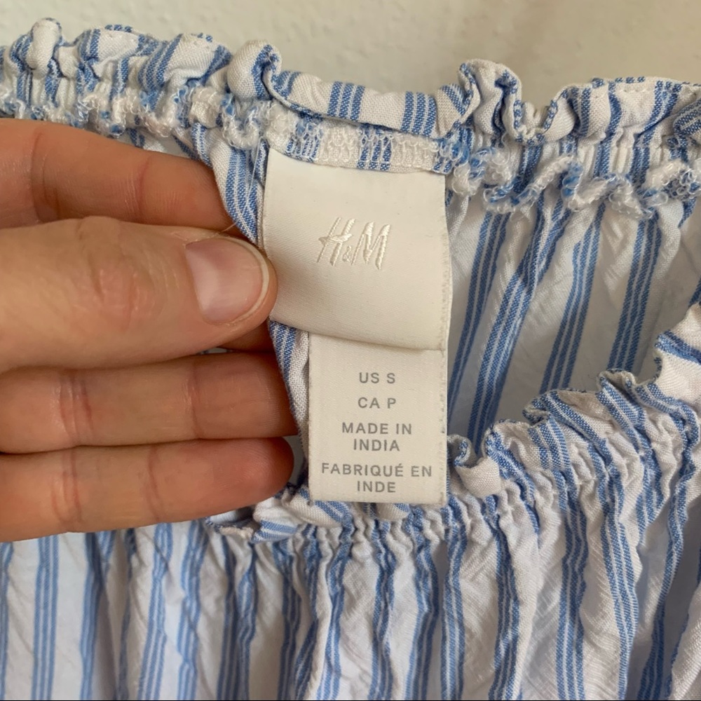H&M White Nautical Sundress Sz S - Picture 2 of 4